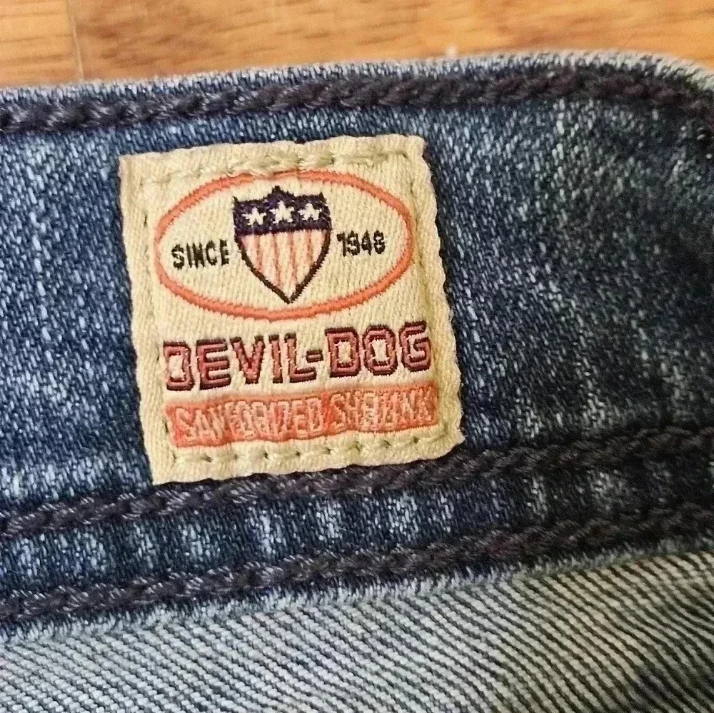 Devil Dog Slim Straight Jeans Size 32×32 Amazing Used Condition